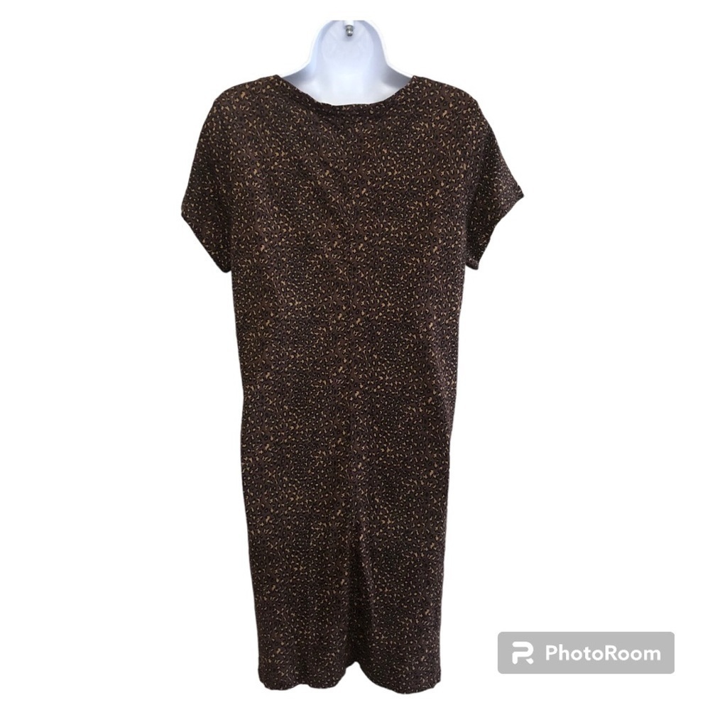 Social Standard by Sanctuary Women's Gia Racing Leopard Scoop Dress Size L - Picture 2 of 9